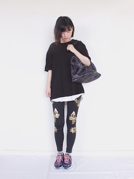 「Desigual（デシグアル）のアイテム（パンツ）」を使った、まいさん（レディース・164cm）の夏コーディネート
