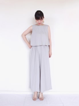 「URBAN RESEARCH Sonny Label（アーバンリサーチサニーレーベル）のアイテム（サロペット/オーバーオール）」を使った、まいさん（レディース・164cm）の夏コーディネート