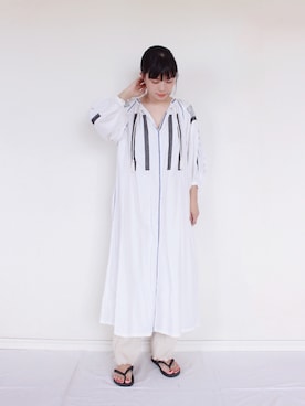 「JOURNAL STANDARD relume（ジャーナルスタンダード　レリューム）のアイテム（ワンピース/ドレス）」を使った、まいさん（レディース・164cm）の夏コーディネート