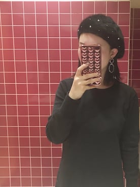 「14+（イチヨンプラス）のアイテム（ハンチング/ベレー帽）」を使った、まいさん（レディース・164cm）の秋コーディネート