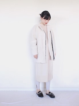 「リップスター」｜「アイテム（ブルゾン）」を使った、まいさん（レディース・164cm）の秋コーディネート