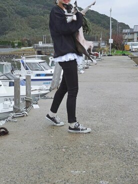 「MKT（エムケーティー）のアイテム（トップス）」を使った、まいさん（レディース・164cm）の秋コーディネート