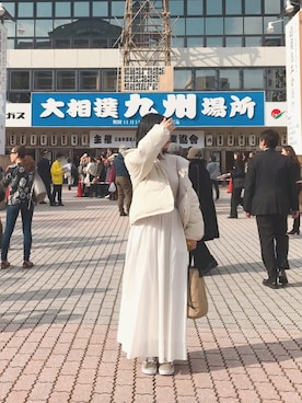 「ROSE BUD（ローズバッド）のアイテム（ブルゾン）」を使った、まいさん（レディース・164cm）の秋コーディネート