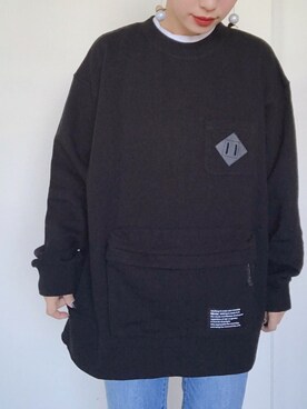 「ZOZO（ゾゾ）のスリムテーパードデニムパンツ［WOMEN］（デニムパンツ）」を使った、まいさん（レディース・164cm）の秋コーディネート