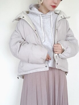 「ROSE BUD（ローズバッド）のアイテム（ブルゾン）」を使った、まいさん（レディース・164cm）の冬コーディネート