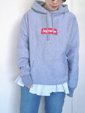 「ZOZO（ゾゾ）のスリムテーパードデニムパンツ［WOMEN］（デニムパンツ）」を使った、まいさん（レディース・164cm）の冬コーディネート