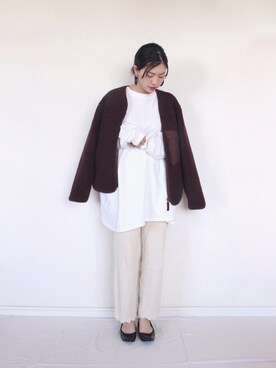 「reca（レカ）のアイテム（ワンピース/ドレス）」を使った、まいさん（レディース・164cm）の冬コーディネート
