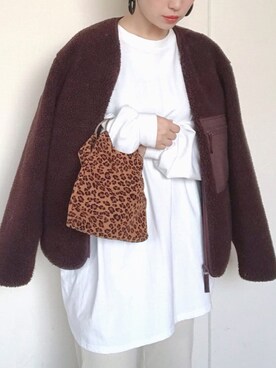 「reca（レカ）のアイテム（ワンピース/ドレス）」を使った、まいさん（レディース・164cm）の冬コーディネート