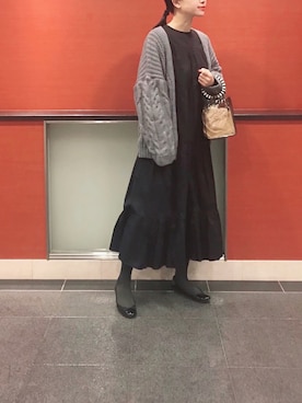 「archives（アルシーヴ）のアイテム（ワンピース/ドレス）」を使った、まいさん（レディース・164cm）の春コーディネート