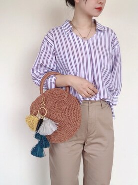 「リップスター」｜「アイテム（その他）」を使った、まいさん（レディース・164cm）の春コーディネート
