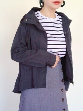 「URBAN RESEARCH Sonny Label（アーバンリサーチサニーレーベル）のアイテム（マウンテンパーカー）」を使った、まいさん（レディース・164cm）の春コーディネート