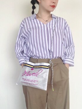 「リップスター」｜「アイテム（その他）」を使った、まいさん（レディース・164cm）の春コーディネート