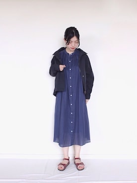 「URBAN RESEARCH Sonny Label（アーバンリサーチサニーレーベル）のアイテム（マウンテンパーカー）」を使った、まいさん（レディース・164cm）の春コーディネート