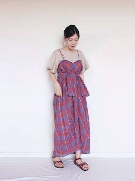 「バリ」｜まいさん（レディース・164cm）の春コーディネート