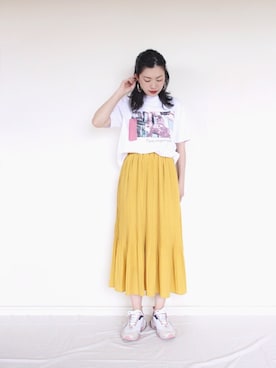 「リップスター」｜「アイテム（その他）」を使った、まいさん（レディース・164cm）の春コーディネート
