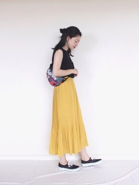 「リップスター」｜「アイテム（その他）」を使った、まいさん（レディース・164cm）の春コーディネート