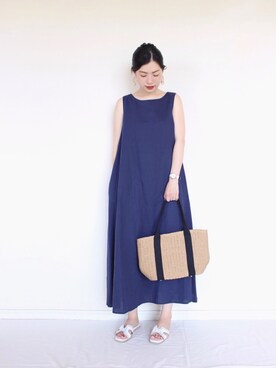 「SonnyLabel」｜「アイテム（アナログ腕時計）」を使った、まいさん（レディース・164cm）の夏コーディネート