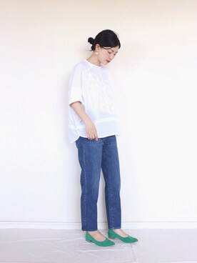 「zozoデニム」｜「アイテム（その他）」を使った、まいさん（レディース・165cm）の夏コーディネート