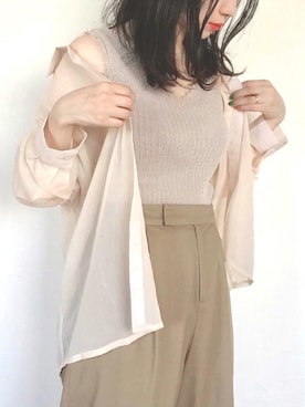 「CLEA（クレア）のアイテム（トップス）」を使った、まいさん（レディース・164cm）の夏コーディネート