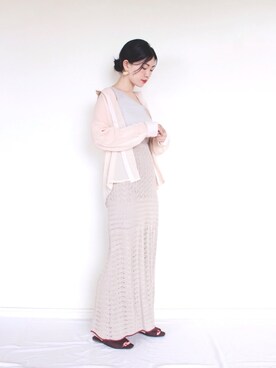 「CLEA（クレア）のアイテム（トップス）」を使った、まいさん（レディース・164cm）の夏コーディネート