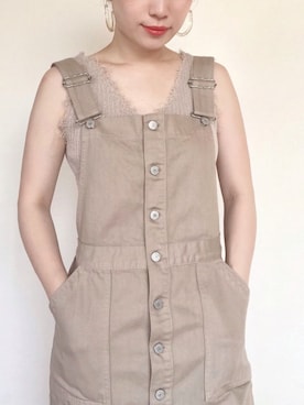 「SOMETHING（サムシング）のアイテム（ワンピース/ドレス）」を使った、まいさん（レディース・164cm）の夏コーディネート