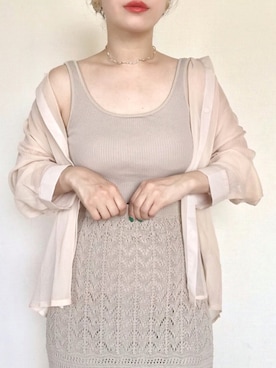 「CLEA（クレア）のアイテム（トップス）」を使った、まいさん（レディース・164cm）の夏コーディネート