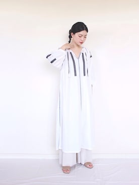 「JOURNAL STANDARD relume（ジャーナルスタンダード　レリューム）のアイテム（ワンピース/ドレス）」を使った、まいさん（レディース・164cm）の夏コーディネート