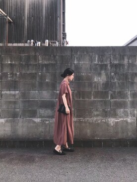 「アントマリーズ」｜「アイテム（シャツワンピース）」を使った、まいさん（レディース・164cm）の夏コーディネート