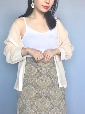 「CLEA（クレア）のアイテム（トップス）」を使った、まいさん（レディース・164cm）の秋コーディネート