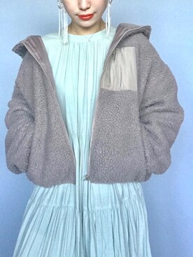 「AS KNOW AS plus（アズノゥアズプラス）のアイテム（ジャケット/アウター）」を使った、まいさん（レディース・164cm）の秋コーディネート
