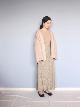 「ラフスタイル」｜「アイテム（その他アウター）」を使った、まいさん（レディース・164cm）の秋コーディネート