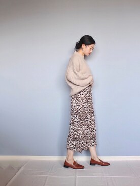「SENSE OF PLACE by URBAN RESEARCH（センスオブプレイスバイアーバンリサーチ）のアゼルーズセーター（ニット/セーター）」を使った、まいさん（レディース・164cm）の秋コーディネート
