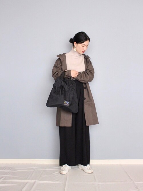 まいさんのニット/セーター「ストレッチリブハイネックセーター(SENSE OF PLACE by URBAN RESEARCH|センスオブプレイスバイアーバンリサーチ)」を使ったコーディネート