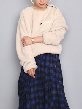 「mercibeaucoup,（メルシーボークー）のアイテム」を使った、まいさん（レディース・164cm）の秋コーディネート