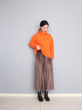 「NOLLEY’S（ノーリーズ）のアイテム」を使った、まいさん（レディース・164cm）の秋コーディネート