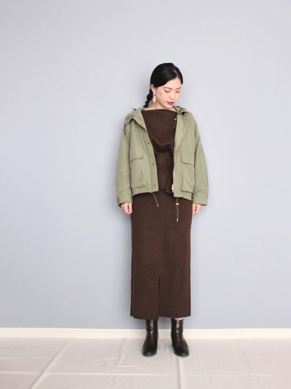 「traditionalweatherwear、トラディショナルウェザーウエア、オトナカジュアル、冬コーデ、オトナ女子、セットアップ、カジュアルコーデ、プチプラ、着回しコーデ、シンプル」｜「IG:mai1220のアイテム（その他、その他）」を使った、まいさん（レディース・164cm）の冬コーディネートの1枚目の写真