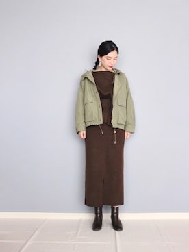 「traditionalweatherwear」｜「アイテム（その他）」を使った、まいさん（レディース・164cm）の冬コーディネート