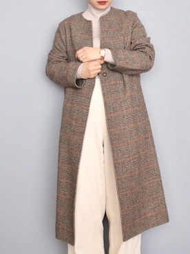 「リップスター」｜「アイテム（ジャケット/アウター）」を使った、まいさん（レディース・164cm）の冬コーディネート