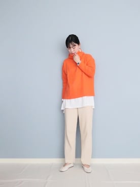 「NOLLEY’S（ノーリーズ）のアイテム」を使った、まいさん（レディース・164cm）の冬コーディネート
