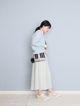 「NOLLEY’S Sophi（ノーリーズソフィ）のアイテム」を使った、まいさん（レディース・164cm）の冬コーディネート