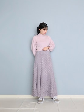 「FOSSIL（フォッシル）のアイテム（アナログ腕時計）」を使った、まいさん（レディース・164cm）の冬コーディネート