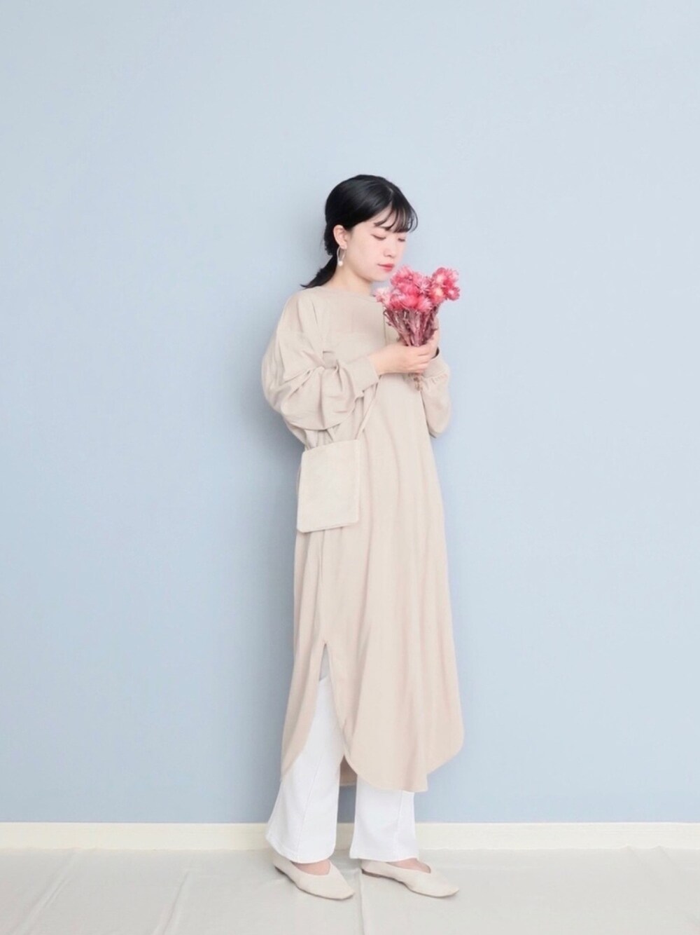 「LIPSTAR、リップスター、パステル映える春、カジュアル、休日スタイル、大人女子、ベージュコーデ、大人カジュアル、レイヤードスタイル、デート」｜「IG:mai1220のアイテム（その他、その他）」を使った、まいさん（レディース・164cm）の春コーディネートの1枚目の写真