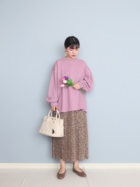 「URBANRESEARCH」｜「アイテム（その他）」を使った、まいさん（レディース・164cm）の春コーディネート