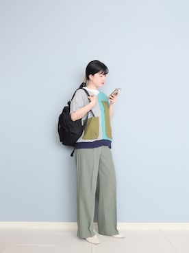 「kipling（キプリング）のアイテム」を使った、まいさん（レディース・164cm）の春コーディネート