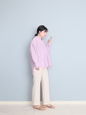 「URBANRESEARCH」｜「アイテム（その他）」を使った、まいさん（レディース・164cm）の春コーディネート