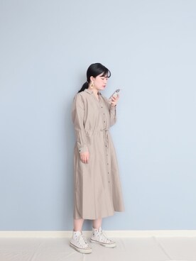 「URBANRESEARCH」｜「アイテム（その他）」を使った、まいさん（レディース・164cm）の春コーディネート
