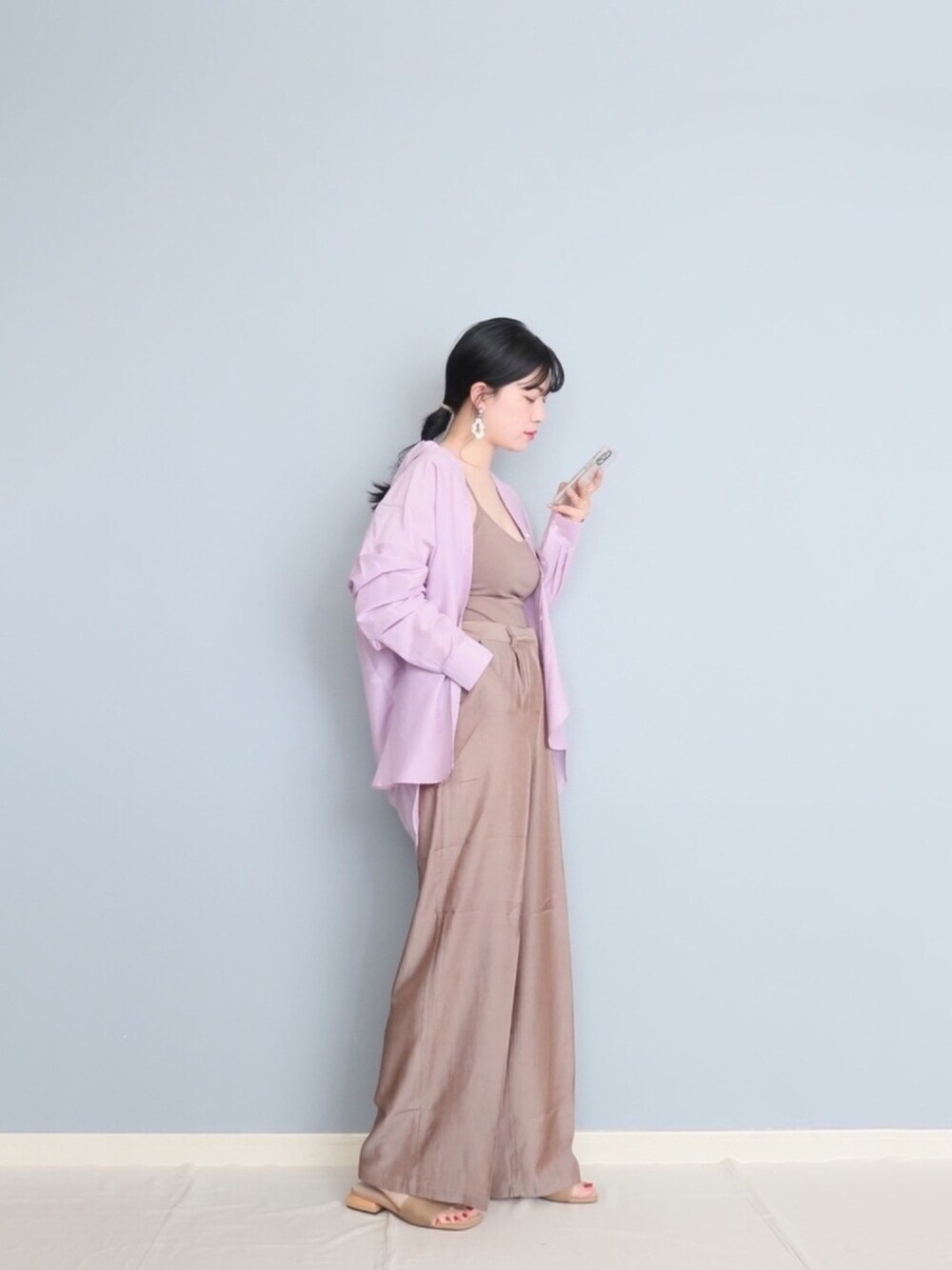 「URBANRESEARCH、アーバンリサーチ、selectmoca、シンプル、春、パンツスタイル、シアー、大人コーデ、プチプラ、ナチュラル」｜「IG:mai1220のアイテム（その他、その他）」を使った、まいさん（レディース・164cm）の春コーディネートの1枚目の写真