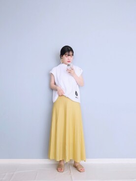 「にゃー」｜「アイテム（その他）」を使った、まいさん（レディース・164cm）の春コーディネート