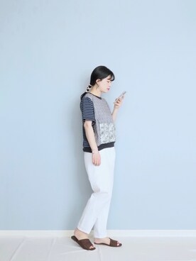 「mercibeaucoup,（メルシーボークー）のアイテム」を使った、まいさん（レディース・164cm）の春コーディネート