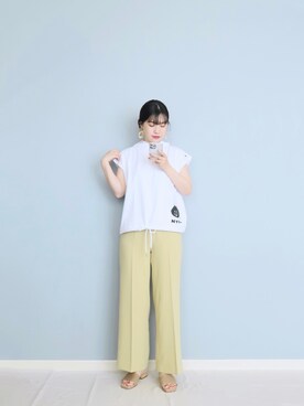 「にゃー」｜「アイテム（その他）」を使った、まいさん（レディース・164cm）の春コーディネート